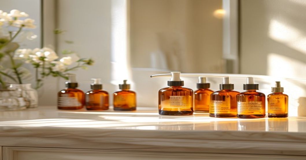Best retinol serum bottles displayed on a skincare vanity with natural lighting