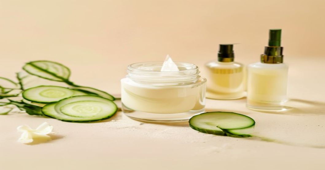 Best moisturizer for textured skin from hormonal acne scars displayed in a soft, minimalist skincare flatlay