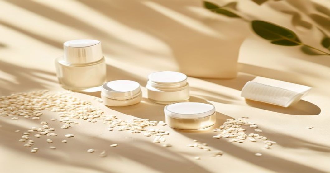 Best moisturizer for eczema-prone skin with ceramides and colloidal oatmeal displayed on a soft pastel background