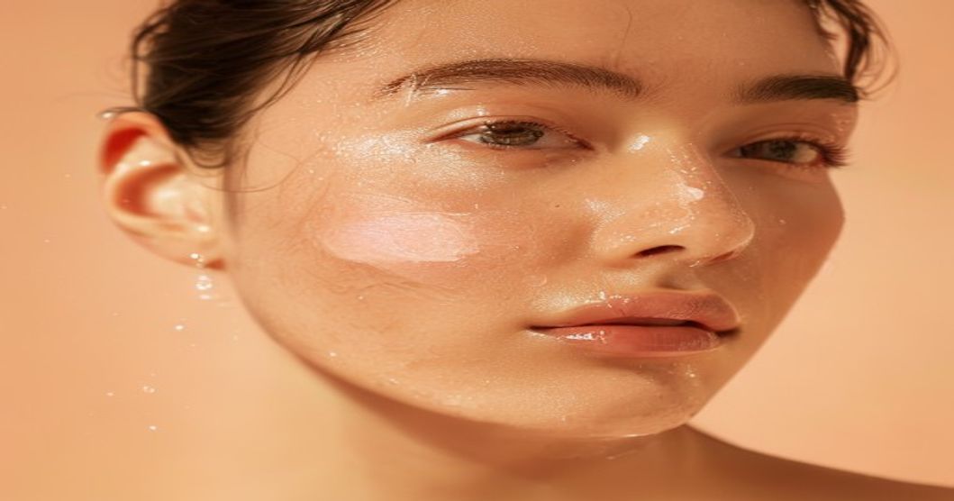 Dewy hydrated sensitive skin showing results of panthenol and allantoin moisturizer