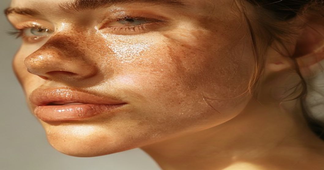 Dewy, well-moisturized textured skin showing improved texture and hydration from using a barrier-repair moisturizer
