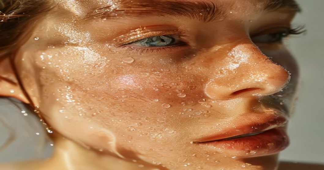 Dewy hydrated skin showing the glow from proper moisturizing with hydrating ingredients