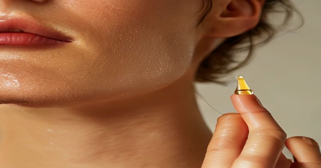 Hydrated neck skin with improved texture from peptide and vitamin C moisturizer