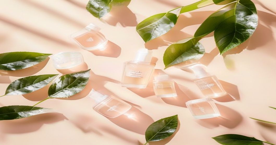 comparison of lactic acid toner options for different skin types on pink background